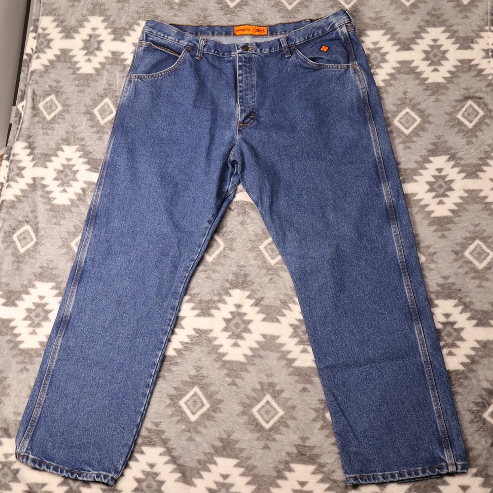 Wrangler FR Riggs Workwear Jeans Blue Denim 42x30 CAT2 10FR3W050
